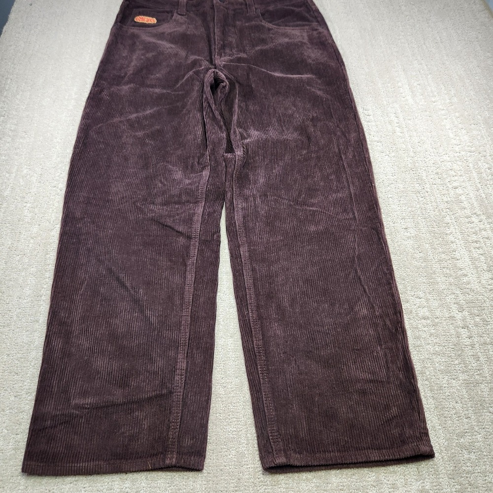 Empyre Corduroy Pants Men 36x32 Baggy Chunky Cotton Y2K Skater Relaxed Fit Brown